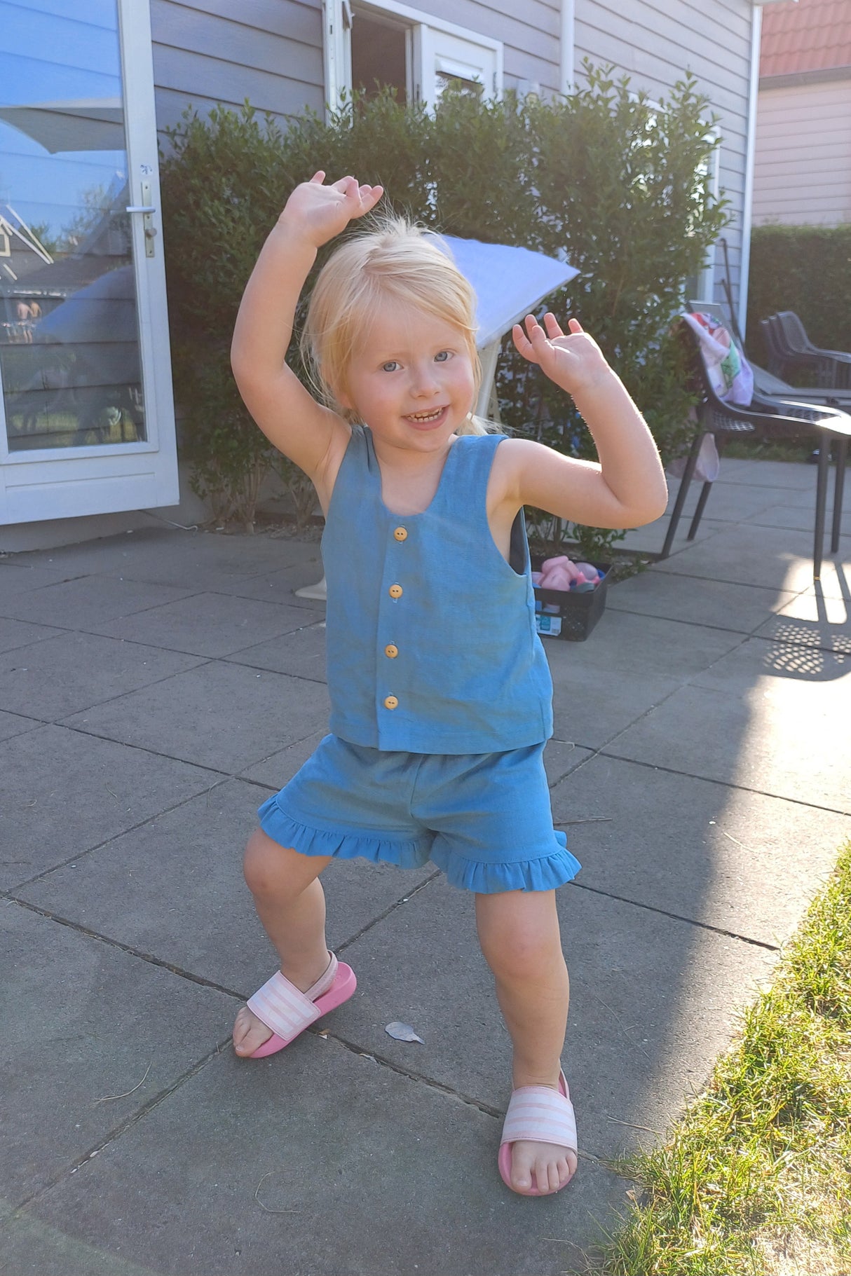 Short Lola linnen in verschillende kleuren/prints