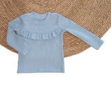 Longsleeve Madeleine fijne rib uni