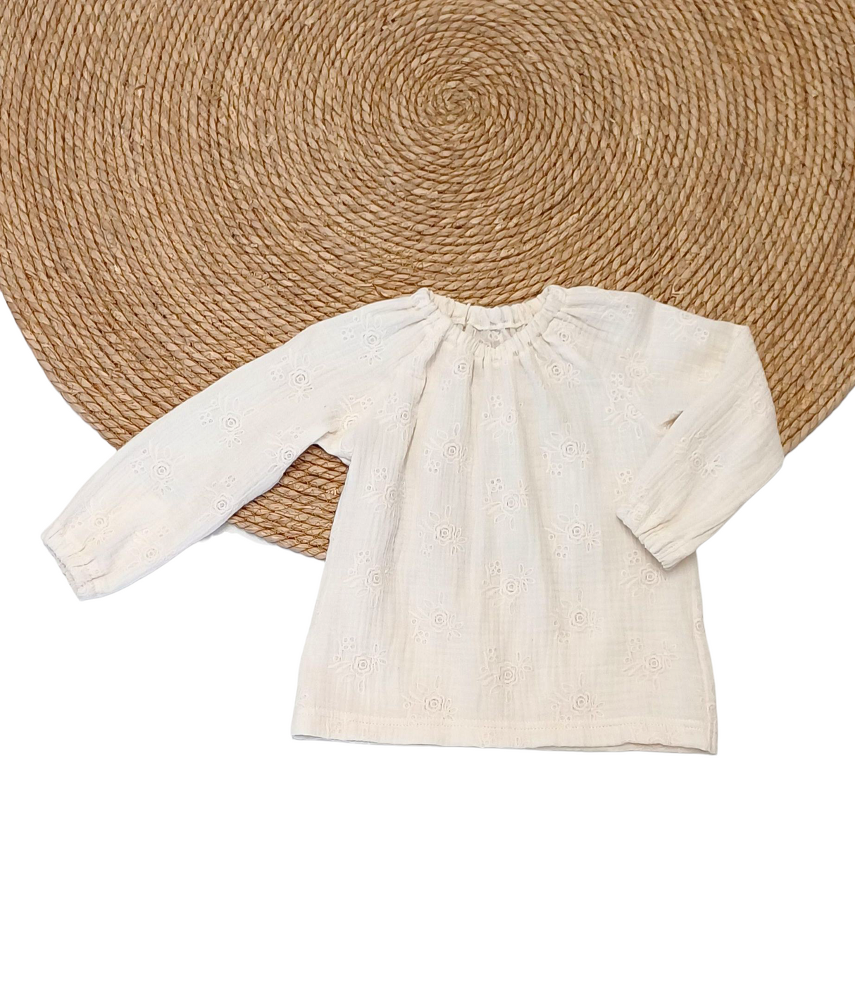 Blouse Fabiënne broderie bloem room