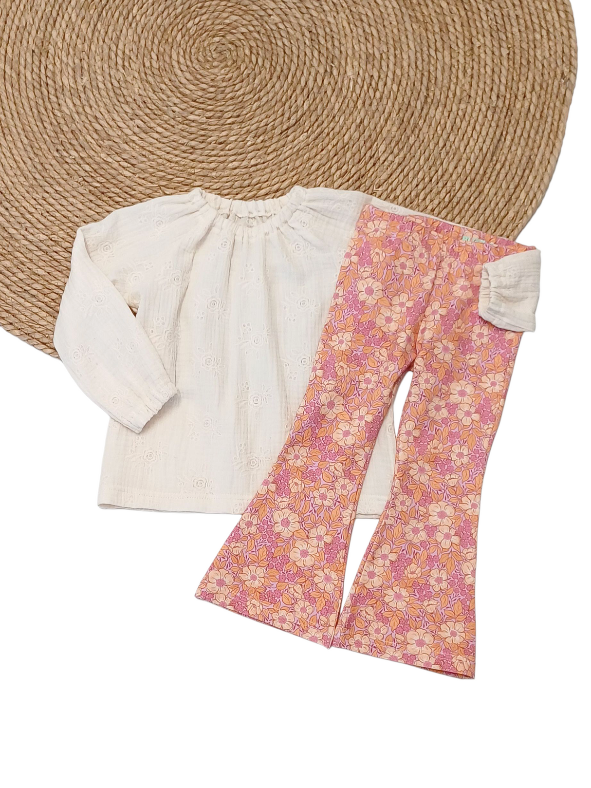 Blouse Fabiënne broderie bloem room