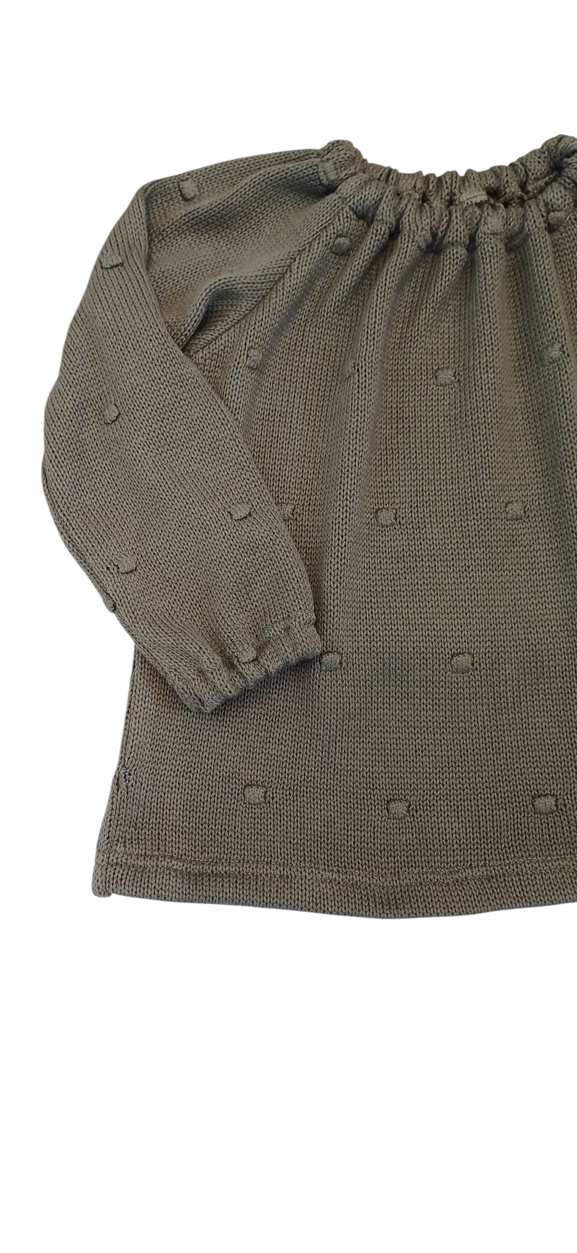 Top Charlotte dots gebreid khaki