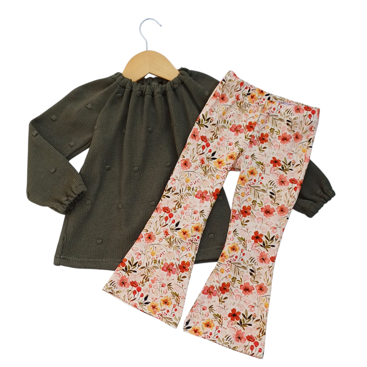 Top Charlotte dots gebreid khaki
