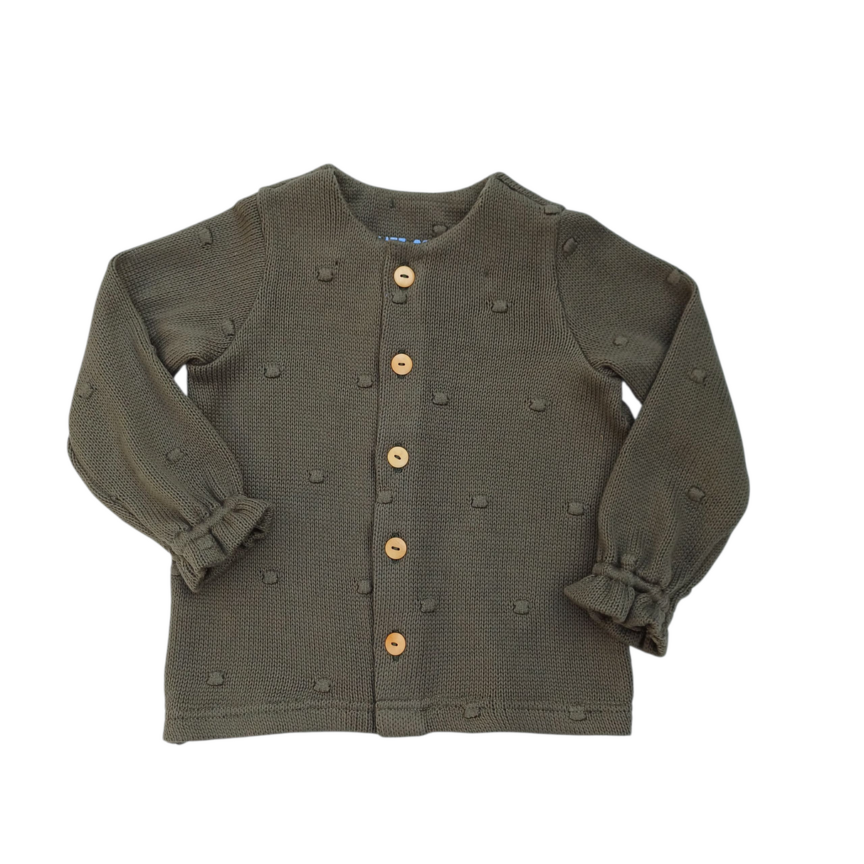 Vest Marie dots gebreid khaki