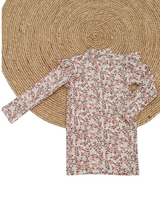 Jurk Annabel fijne rib print