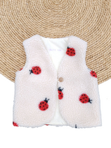 Gilet teddy lieveheersbeestje