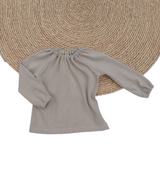 Top Charlotte fijn gebreid donker beige