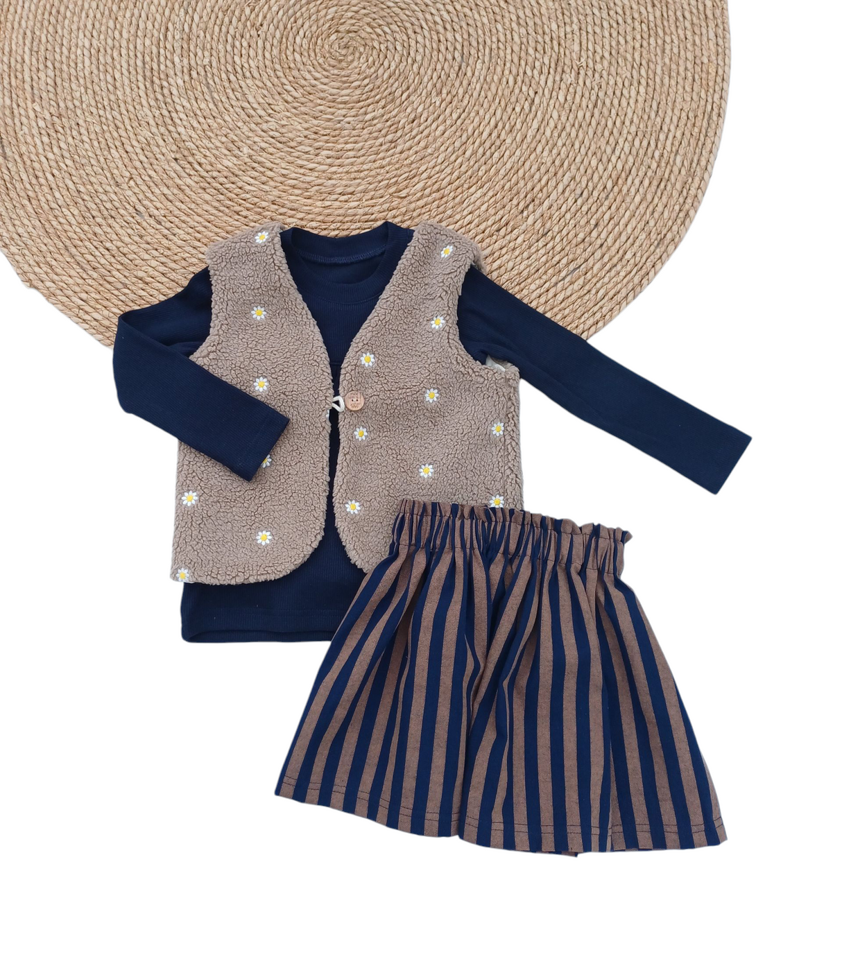 Longsleeve Madeleine blauw fijne rib