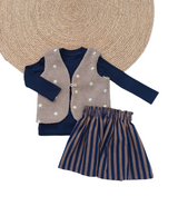 Longsleeve Madeleine blauw fijne rib