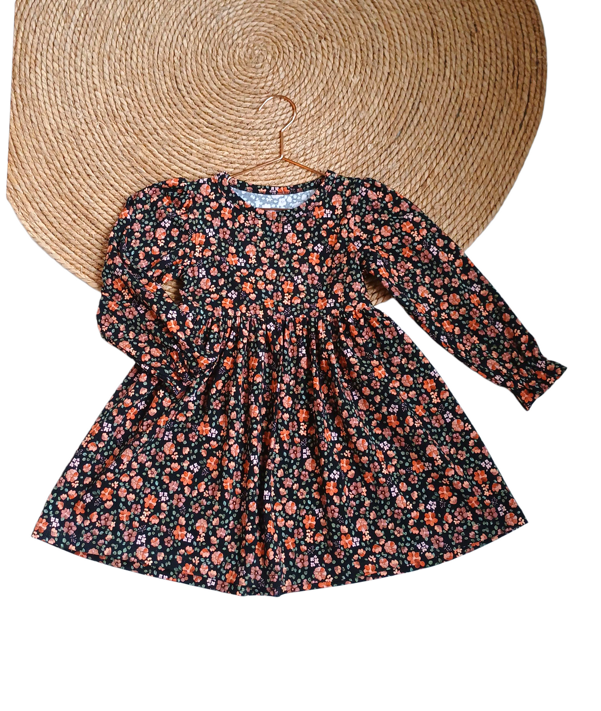 Jurk Milou rusty flowers