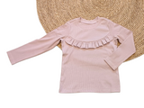 Longsleeve Madeleine fijne rib uni