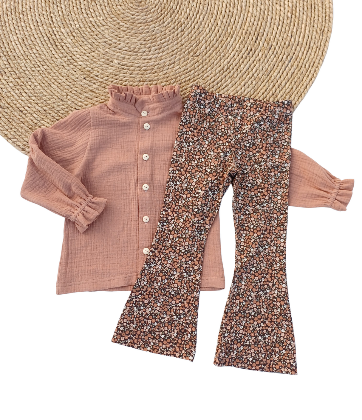 Flared broek ultimate brown