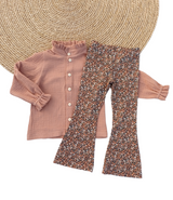 Flared broek ultimate brown