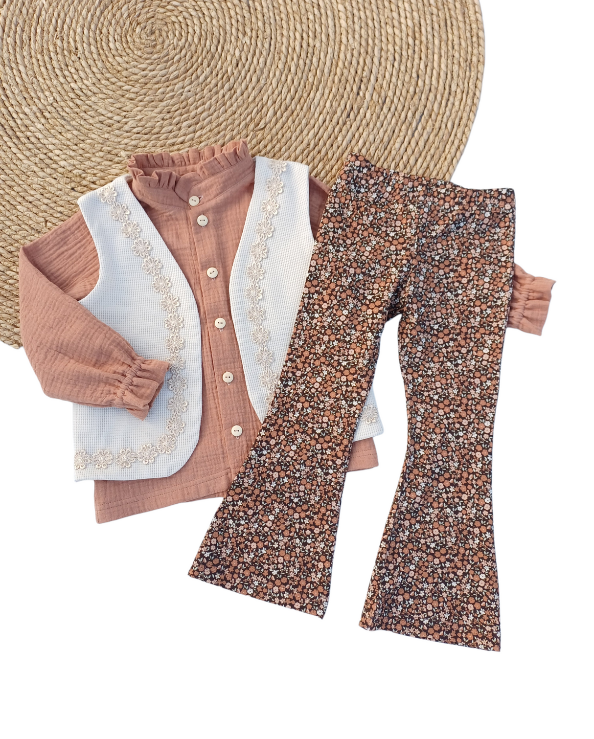 Flared broek ultimate brown