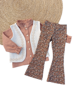 Flared broek ultimate brown