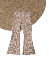 Flared broek panterdroom