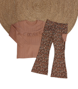 Flared broek ultimate brown