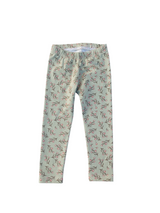 Legging pink on green