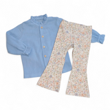 Flared broek pastel zomer