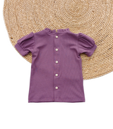 Shirt Lana fijne rib aubergine