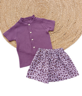 Blouse Aukje hydrofiel aubergine