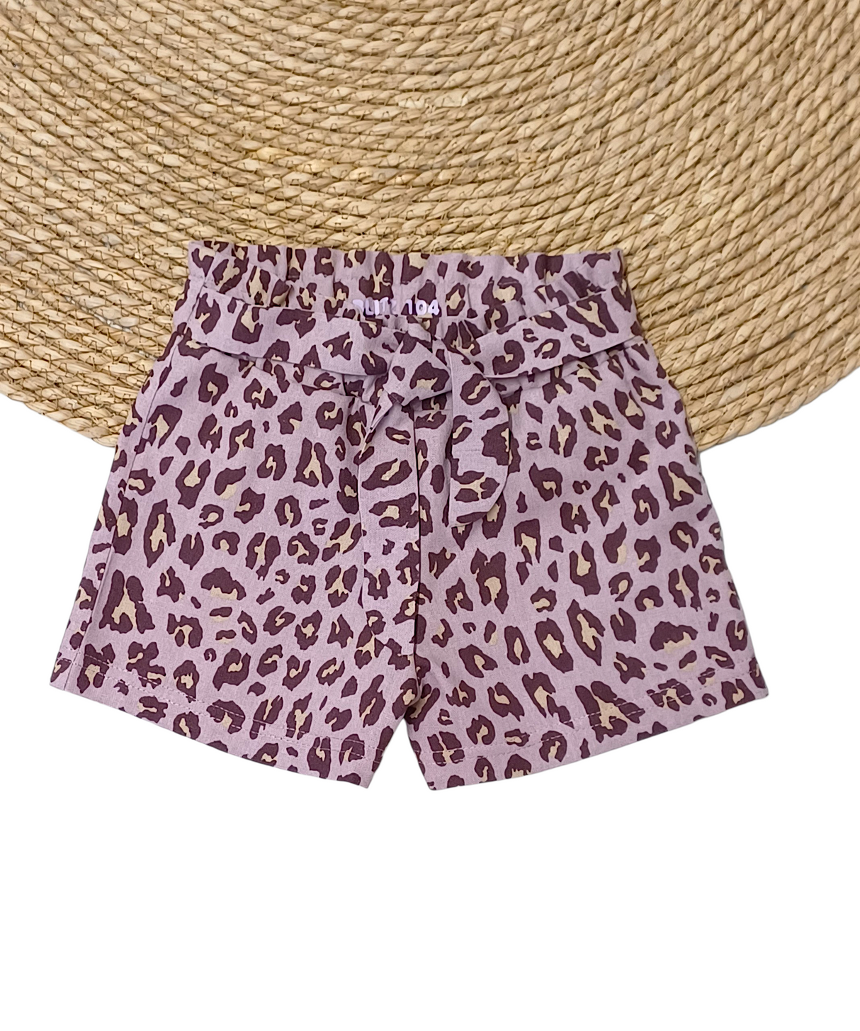 Short Vera linnen leopard