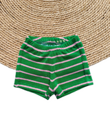 Short Britt badstof groen/roze gestreept