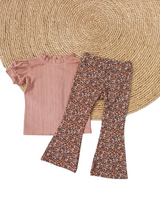 Flared broek ultimate brown