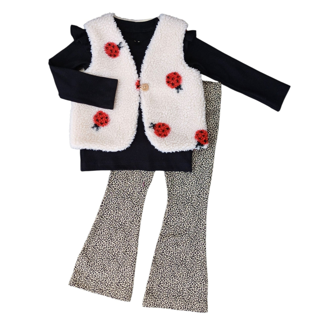 Gilet teddy lieveheersbeestje