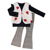 Gilet teddy lieveheersbeestje