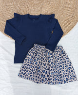 Longsleeve Puck donkerblauw (rib)