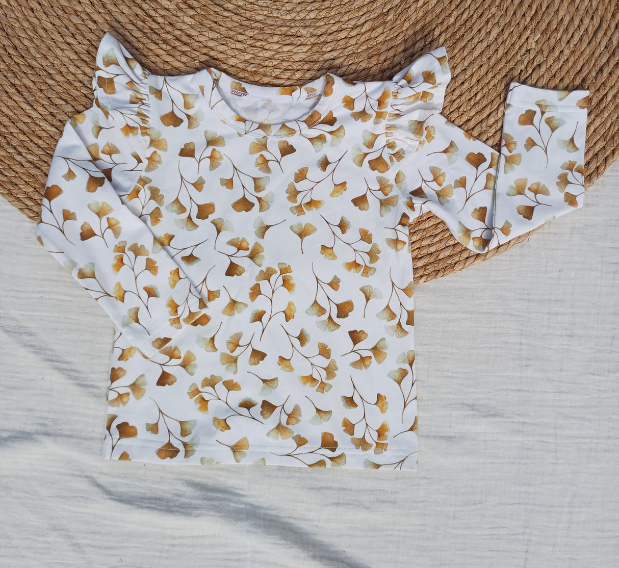 Longsleeve Puck ginko leaves