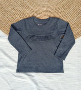 Longsleeve Madeleine ajour donker grijs