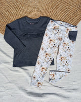 Longsleeve Madeleine ajour donker grijs