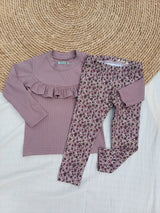 Longsleeve Madeleine mauve (fijne rib)