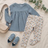 Legging Blue & Pink