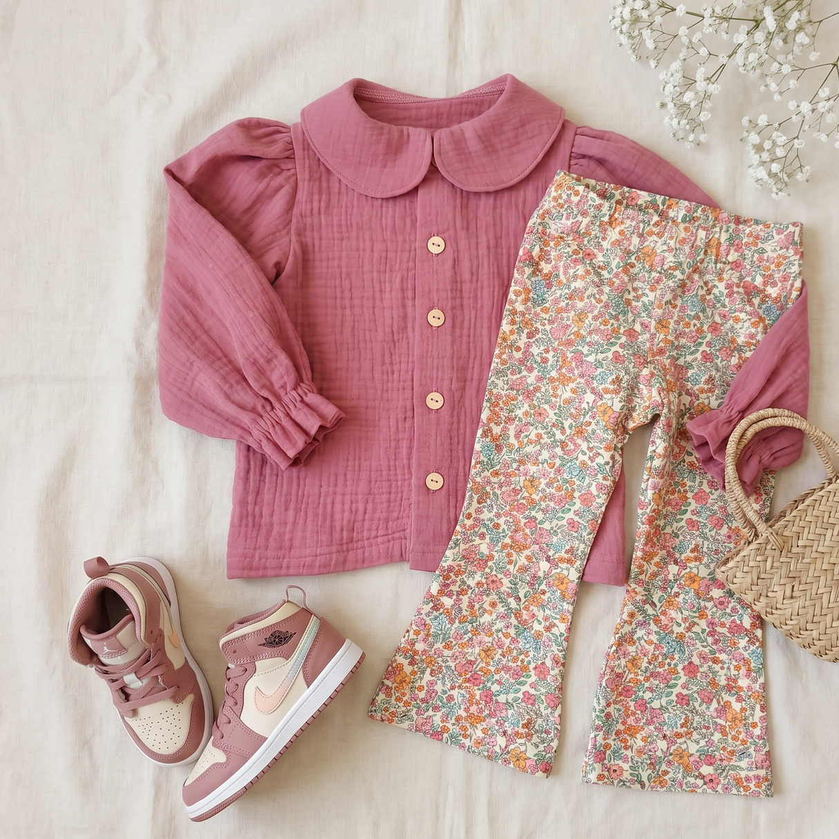 Blouse Fenna framboos roze