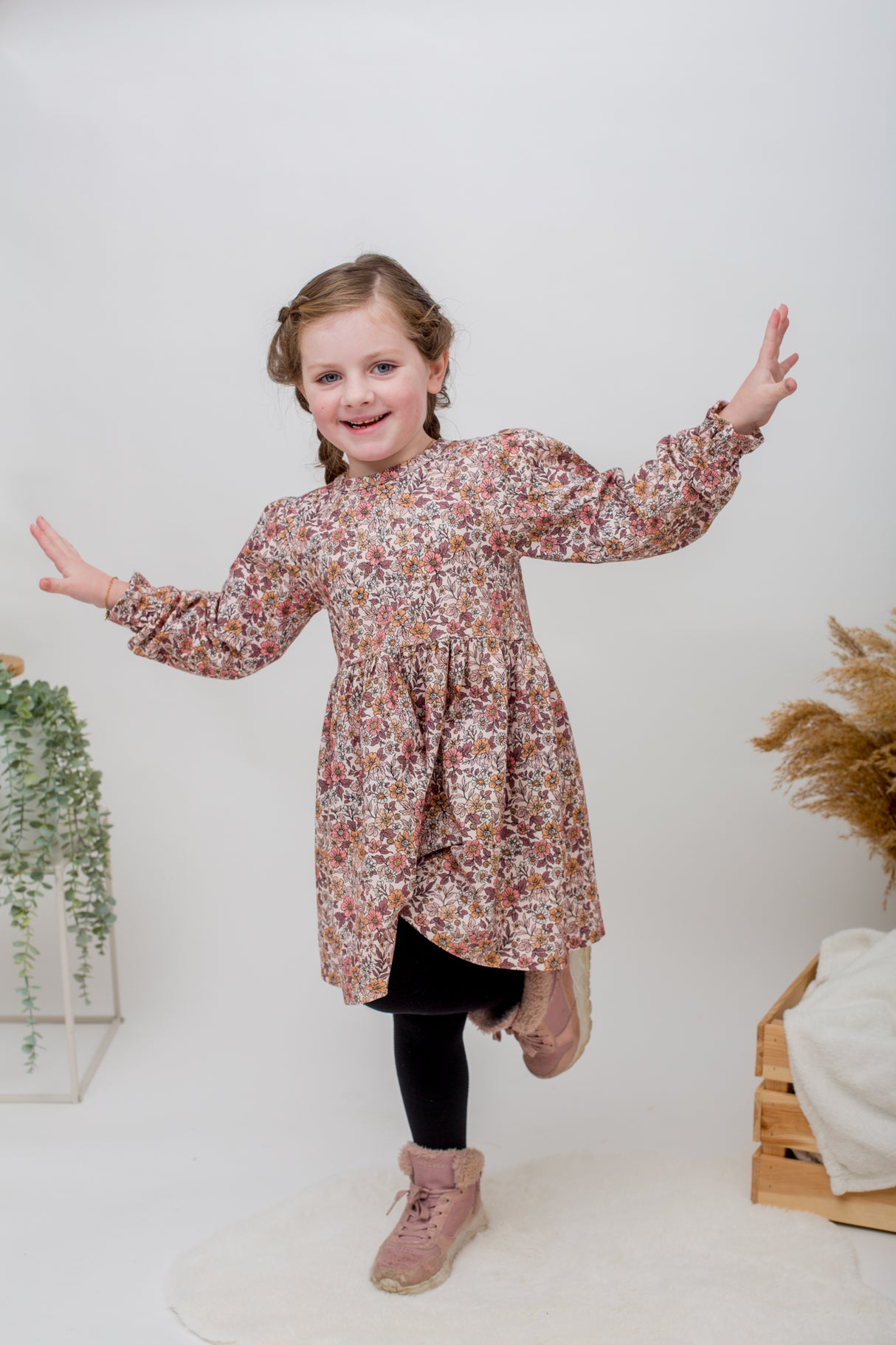 Jurk Milou floral forrest