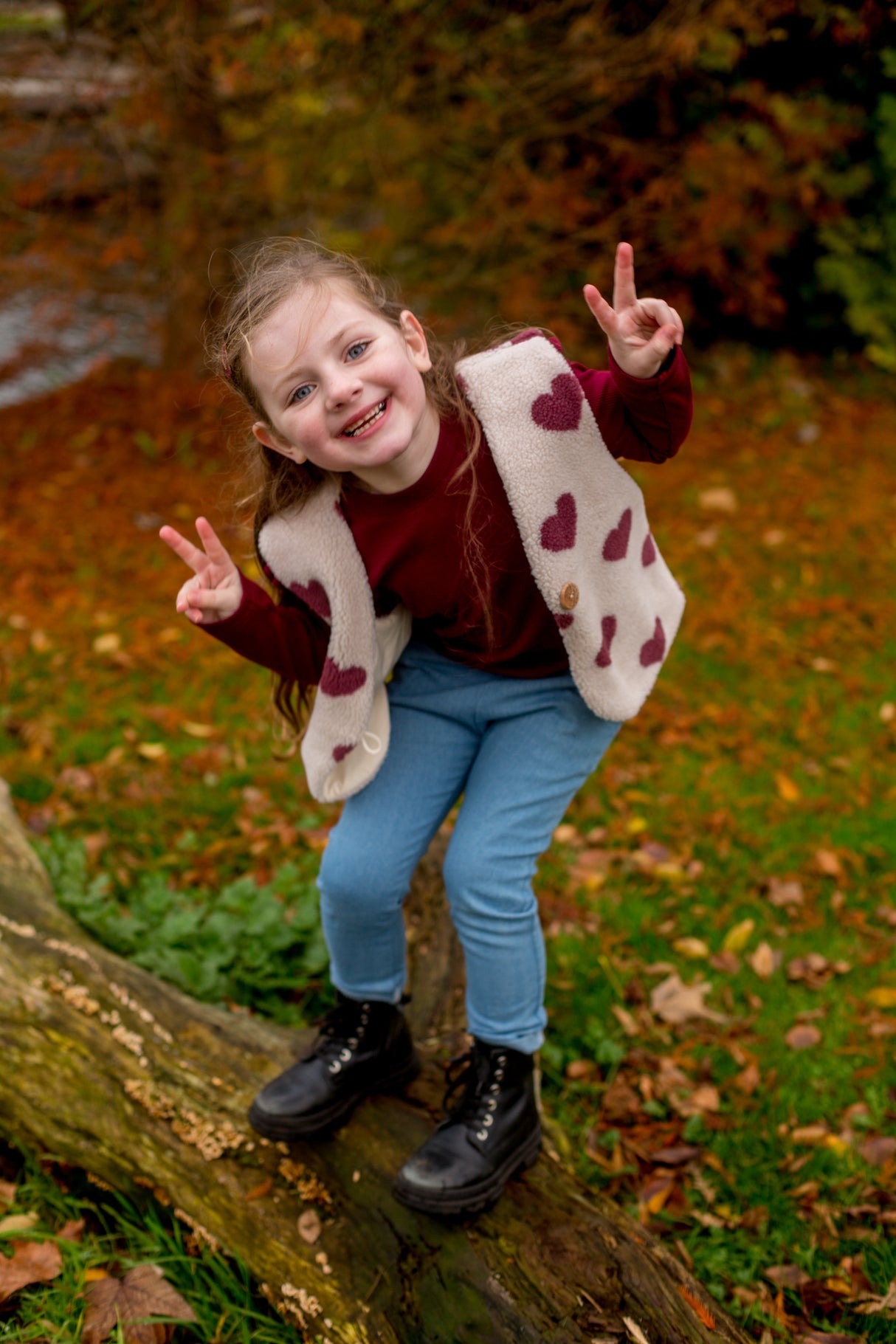 Longsleeve Puck bordeaux (fijne rib)