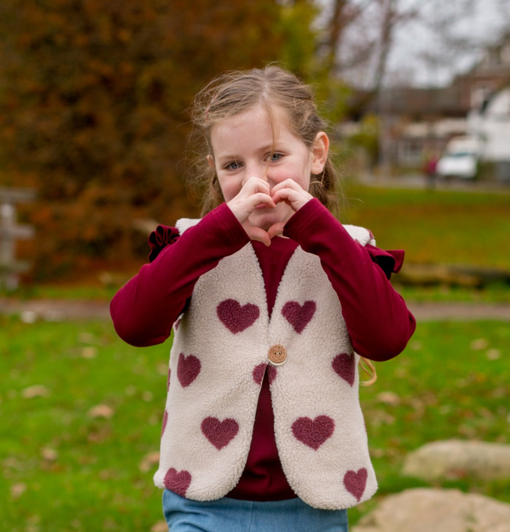 Longsleeve Puck bordeaux (fijne rib)