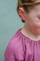 Top Charlotte fijn gebreid berry