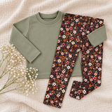 Longsleeve Puck olijfgroen (rib)