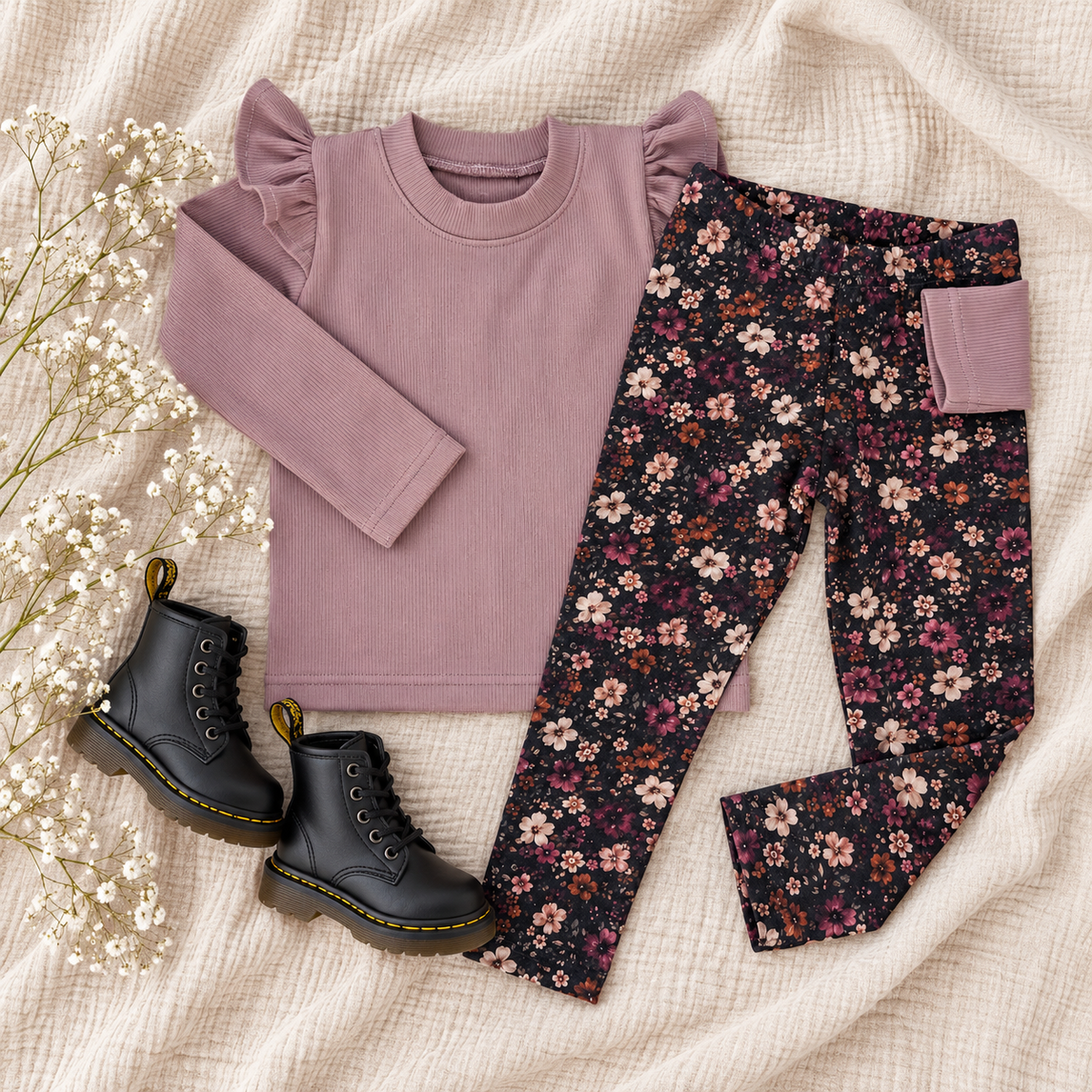 Longsleeve Puck mauve (rib)