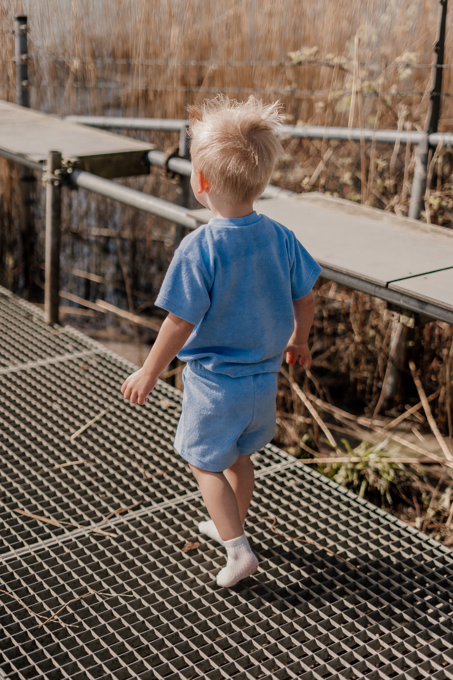 Set T-shirt & short Bas badstof in verschillende kleuren