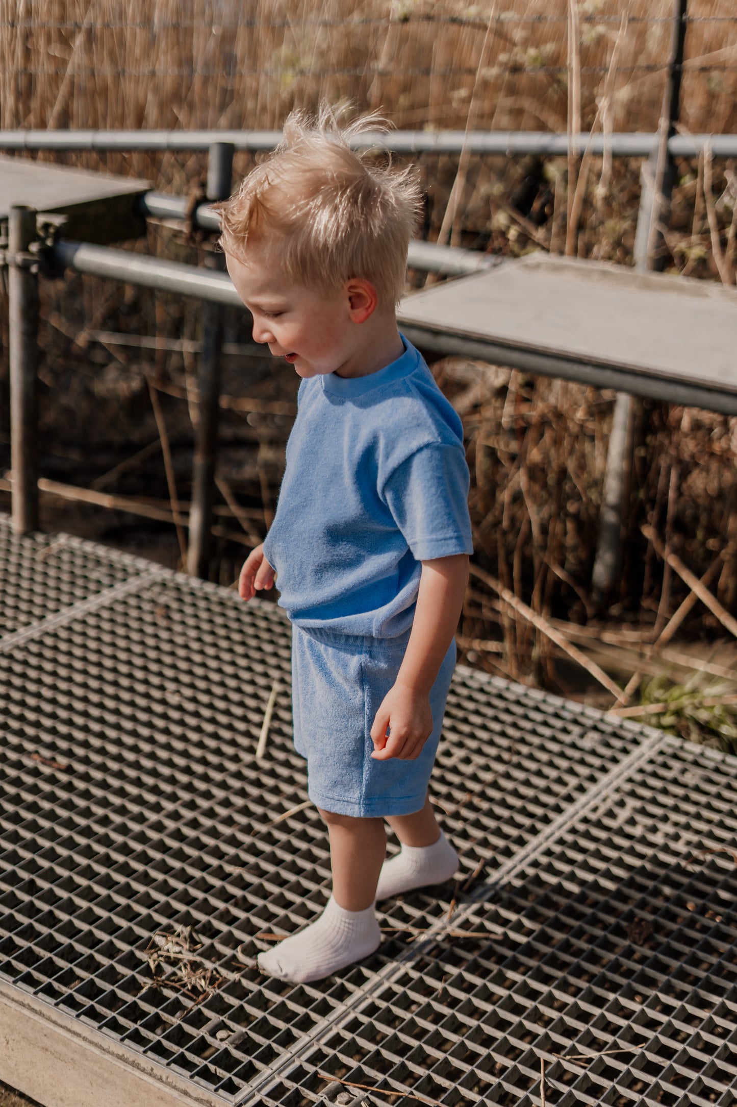 Set T-shirt & short Bas badstof in verschillende kleuren