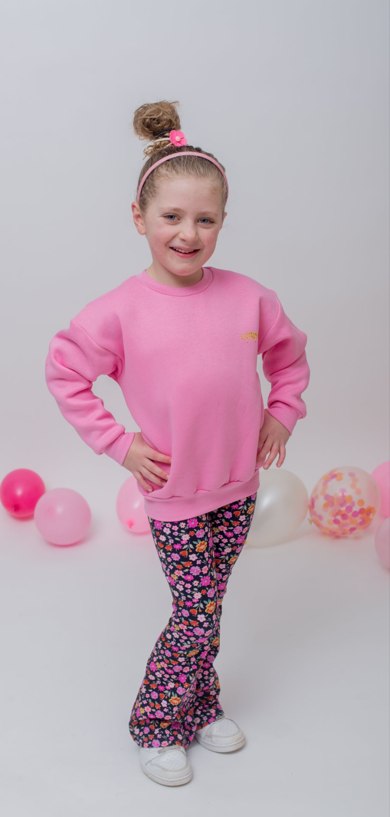 Flared broek Julia bloemenprint