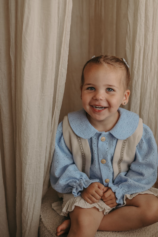 Blouse Fenna broderie in verschillende kleuren