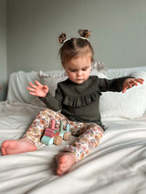 Longsleeve Madeleine khaki groen fijne rib