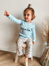 Longsleeve Madeleine hemelsblauw fijne rib