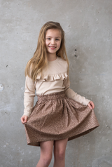 Longsleeve Madeleine zand/beige fijne rib
