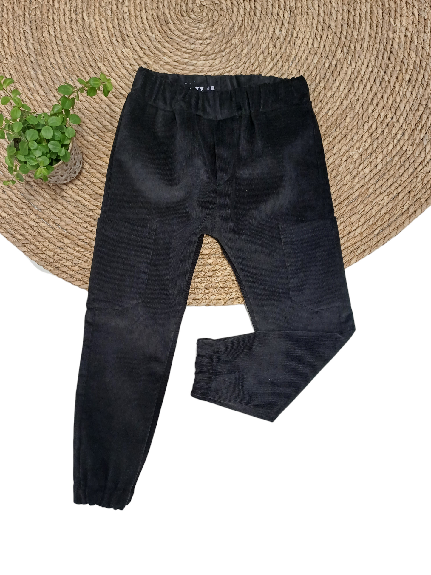 SALE MAAT 104 Rib broek Dex zwart